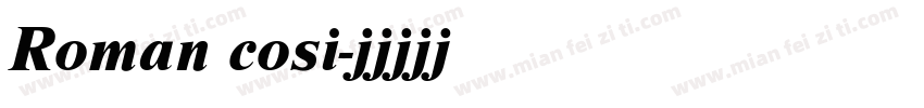 Roman cosi字体转换